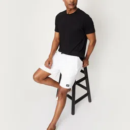 max Men Solid Round Neck Polycotton Black T-Shirt image 5