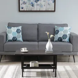 fonzel Chiasa Coffee Table in Walnut Finish image 1