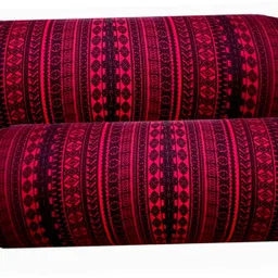 swikon star Round Bolster Microfibre Abstract Bolster Pack of 2-picture-36