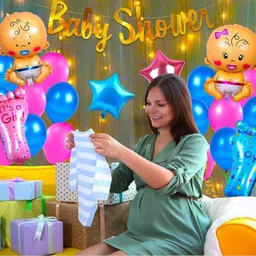 acome Printed Baby Shower Decoration With Foil Balloons And Balloons-AK8 Balloon image 3