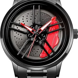 axlyn New Car Wheel Watch with Rolling Creative Fashion Spinner Analog Watch - For Boys Black Dial Alloy Case Men's Watch, Water & Scratch-Resistant-picture-42