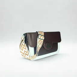 evork fashion Brown Women Sling Bag Modern Classic Sling Bag for Women & Girls Crossbody Bag with Pattern Strap image 3