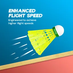 konex Stable Flight & Fast Recovery Premium Nylon Shuttle - Yellow image 3