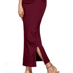 SCUBE DESIGNS Women`s Lycra Saree Shapewear Purple (M) Nylon Blend Petticoat image 4