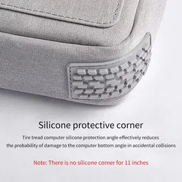 moca Grey Men & Women Shoulder Bag 12.9-13 Inch Laptop Tablet Sleeve Case for Macbook , iPads image 3