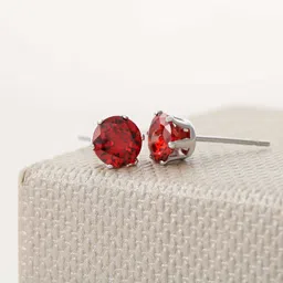 rakva Rhodium Zircon Silver Pendant Set image 3