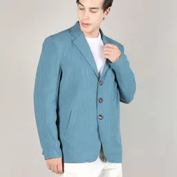 chkokko Tweed Solid Coat For Men-picture-28