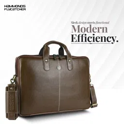 hammonds flycatcher Men Brown Messenger Bag - Extra Spacious image 2