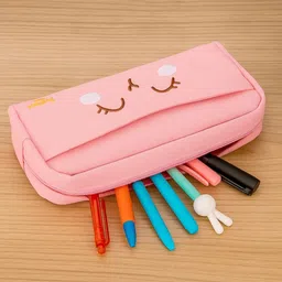 asmirahcreation Cute printed pencil case for school kids for organizing stationeries, dust proof Printed Art Artificial Leather Pencil Box image 2
