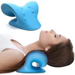 dvimart Ergonomic Neck Stretcher and Cervical Traction Pillow for Pain & Posture Hand Support-picture-26