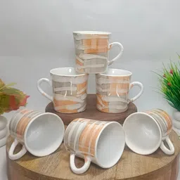 Pack of 6 Ceramic Coffee Mug for Home and Office (Multicolor, Cup Set)-image-24