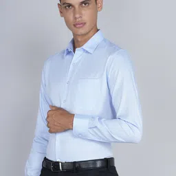 louis philippe Men Slim Fit Solid Formal Shirt image 3