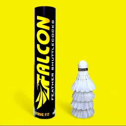 strive fit Shuttlecock Badminton Shuttlecock for Boys and Girls Outdoor Badminton Sports Feather Shuttle- White-picture-12