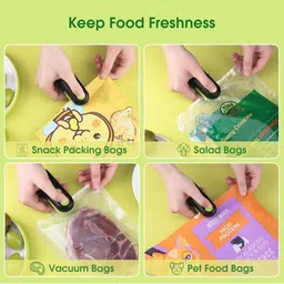 dcode Portable Mini Sealer Machine Plastic Bag Seal Resealing Packets Hand Held Heat Sealer image 4