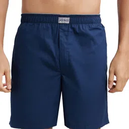 Solid Men Dark Blue Boxer Shorts-image-90