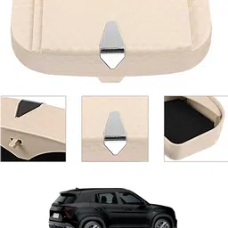 monolive Universal Beige New Stylist Multiuse Design Sunglass Holder For Car-069 White Car Sunglass Clip Holder image 1