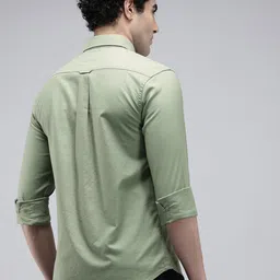 u.s. polo assn. Men Tailored Fit Solid Cut Away Collar Casual Shirt image 4