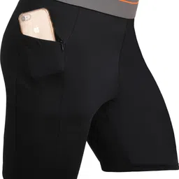 ninq Color Block Men Black Tights image 1