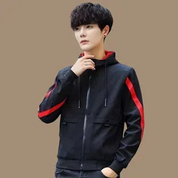 jh fashions Men Colorblock Cape Jacket image 3