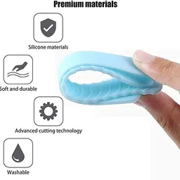 beykury B-Toilet Seat Lifting, Self-Adhesive Toilet Seat Lifter Lid Handle Band Adhesive Fit Toilet Seat Lid Lock image 5