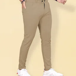 miramichi Men Regular Fit Silver Lycra Blend Trousers-picture-12