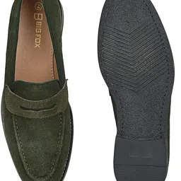 big fox Suede Leather Penny Loafers For Men image 5