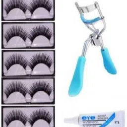 FALSE EYELASH , CURLER AND EYELASH GLUE (Pack of 3)-image-31