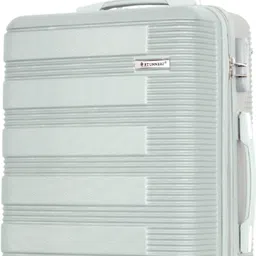 Medium Cabin & Check-in Set (65 cm) 8 Wheels - ABS Lightweight Suitcase Trolley bag -with Anti-Theft Zipper - Silver-image-97