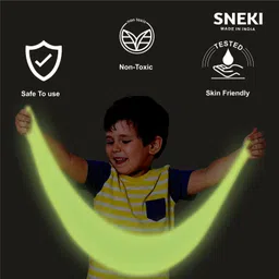 sneki Glow in the Dark Magical Slime Set Kit for Girls Boys Kids Green Putty Toy image 3