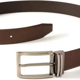 hrx by hrithik roshan Men Formal Brown Genuine Leather Belt image 4