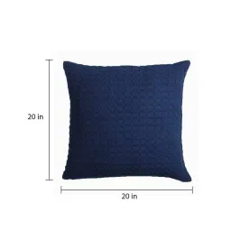 jamio firati Blue Textured Cotton 20 x 20 Inches Cushion Covers (Set of 5) image 3