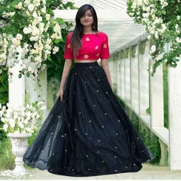 nena fashion Embroidered Semi Stitched Lehenga Choli-picture-33