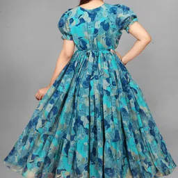 eightone Women Maxi Light Blue Knee Length Dress image 2