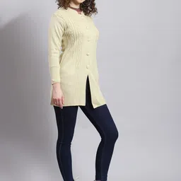 monte carlo Wool Blend Solid Coat For Women image 5