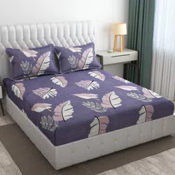 homybees Cotton Double Fitted (Elastic) 220 TC Abstract Bedsheet-picture-22