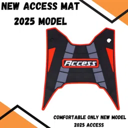 srphere QX10 Anti Skid Floor Foot Mat for (New 2025 )Suzuki Access 125 - Red & Black Suzuki Access 125 Two Wheeler Mat-picture-13