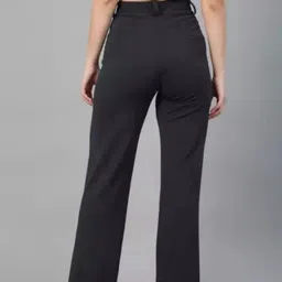 d'kaparina Women Regular Fit Black Lycra Blend Trousers image 2