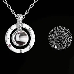 rkb sales 100 Languages I Love You Necklace/Pendant for Women and Girl Silver Crystal Silver Pendant-picture-14