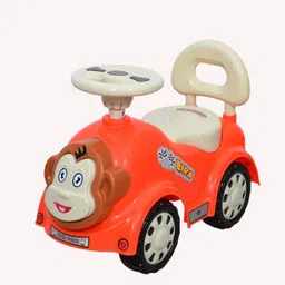 ayaan toys BIRA Monkey-Face Ride-On Push Car for Kids Steering Wheel & Backrest Monkey Face Ride On Push Car for Kids Steering Wheel Backrest Tricycle-picture-28