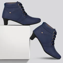 neso Woman Leather Partywear High Heels Boots Boots For Women image 1