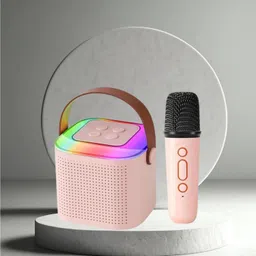 SACRO Y1 (PORTABLE WIRELESS SPEAKER) With Karaoke Mic and High Quality SoundC6 10 W Bluetooth Laptop/Desktop Speaker-picture-32