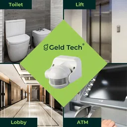 Geld Tech Wall Mount PIR Motion Sensor For Light Control | security purposes | Day/Night Wired Sensor Security System image 4