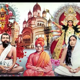 deshkart RAMKRISHNA-SARADA-VIVEKANANDA (5INX7IN) LAMINATED PHOTO WITH BACK SUPPORT MOUNT Religious Frame-picture-17