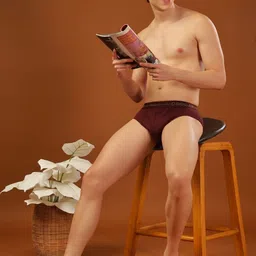 bigboss Pack of 5 Cotton Double Pouch Support Solid Men Brief image 2