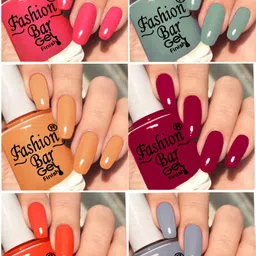 FASHION BAR Long Lasting HD Shine Pastel GEL Nail Paint For Women and Girl T168 Multicolor-image-17