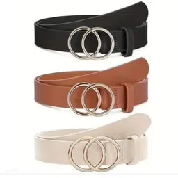 Women Casual Multicolor Texas Leatherite Belt-image-76