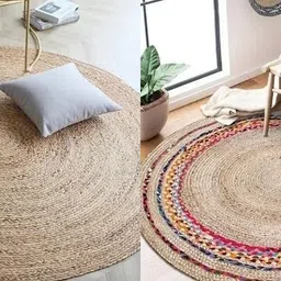 siya textiles 60 cm X 60 Jute Carpet-picture-25