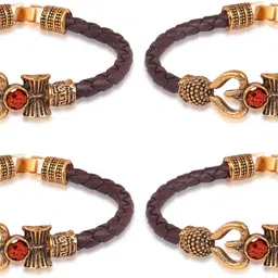 smf world Bracelet RAKHI_001(OM)4 Assorted Rakhi Set image 1