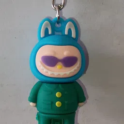 llfs 3D Silicon Labubu The character originated from 'Labubu Face' by Pop Mart Key Chain-picture-40