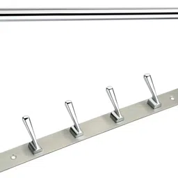 urim Stainless Steel Towel Rod and Wall Hanger (24 Inch - Chrome Finish)(30 Cm - Wall Hanger) Silver Towel Holder-picture-10